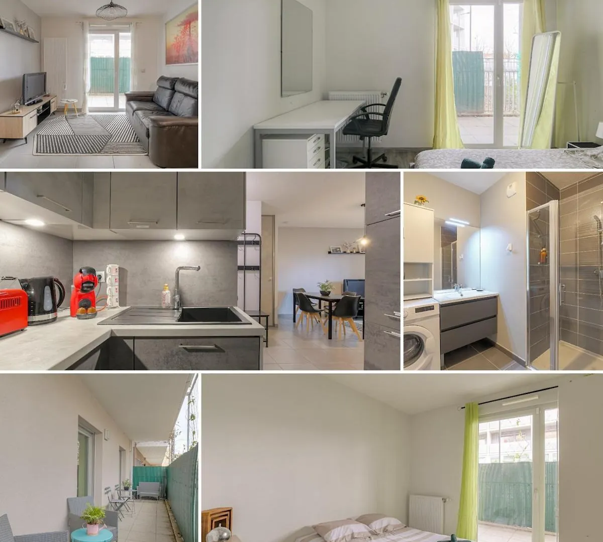 Cocon Urban Terrasse Et Stationnement Gratuit Apartment Villeurbanne